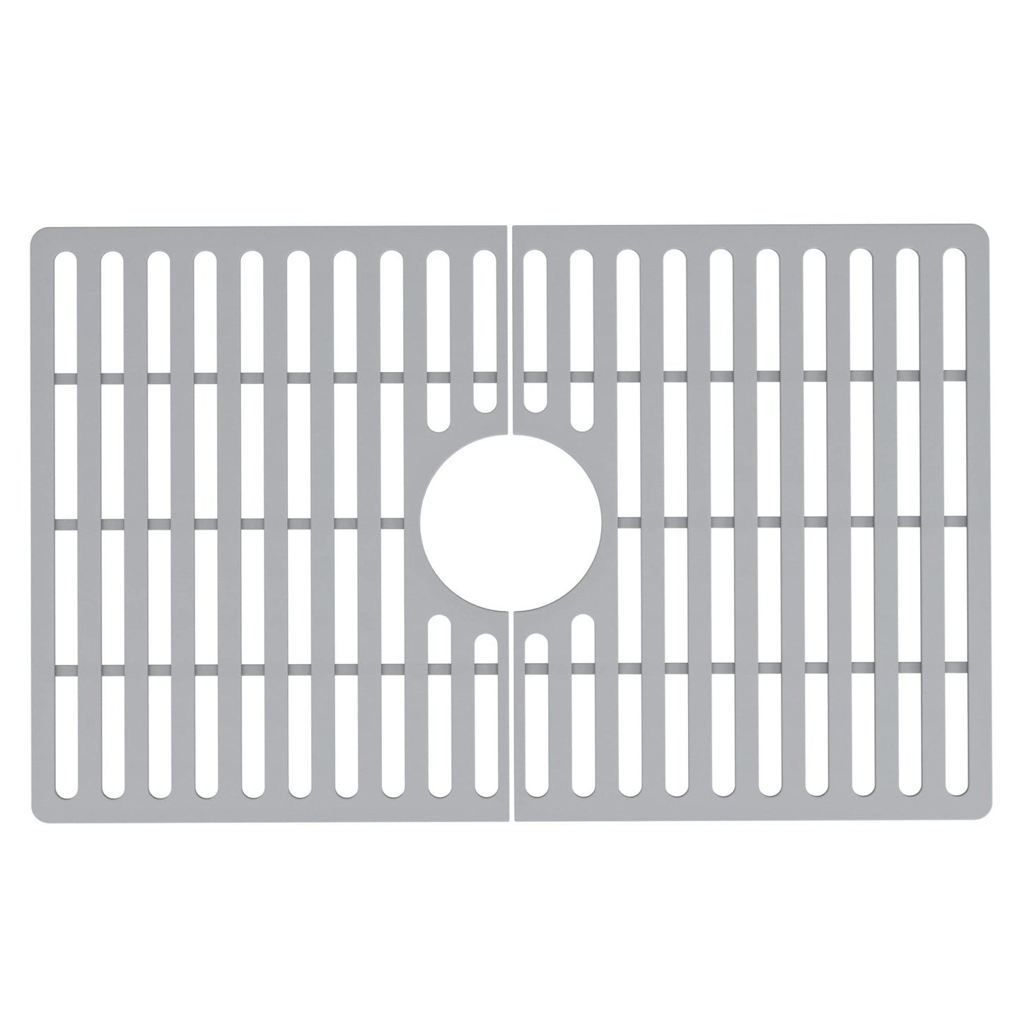 VIGO 24 in. x 15 in. Silicone Kitchen Sink Protective Bottom Grid for Single Bowl 27-in Sink in Gray - VGSG2718 VIGO