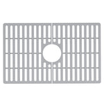 VIGO 24 in. x 15 in. Silicone Kitchen Sink Protective Bottom Grid for Single Bowl 27-in Sink in Gray - VGSG2718 VIGO