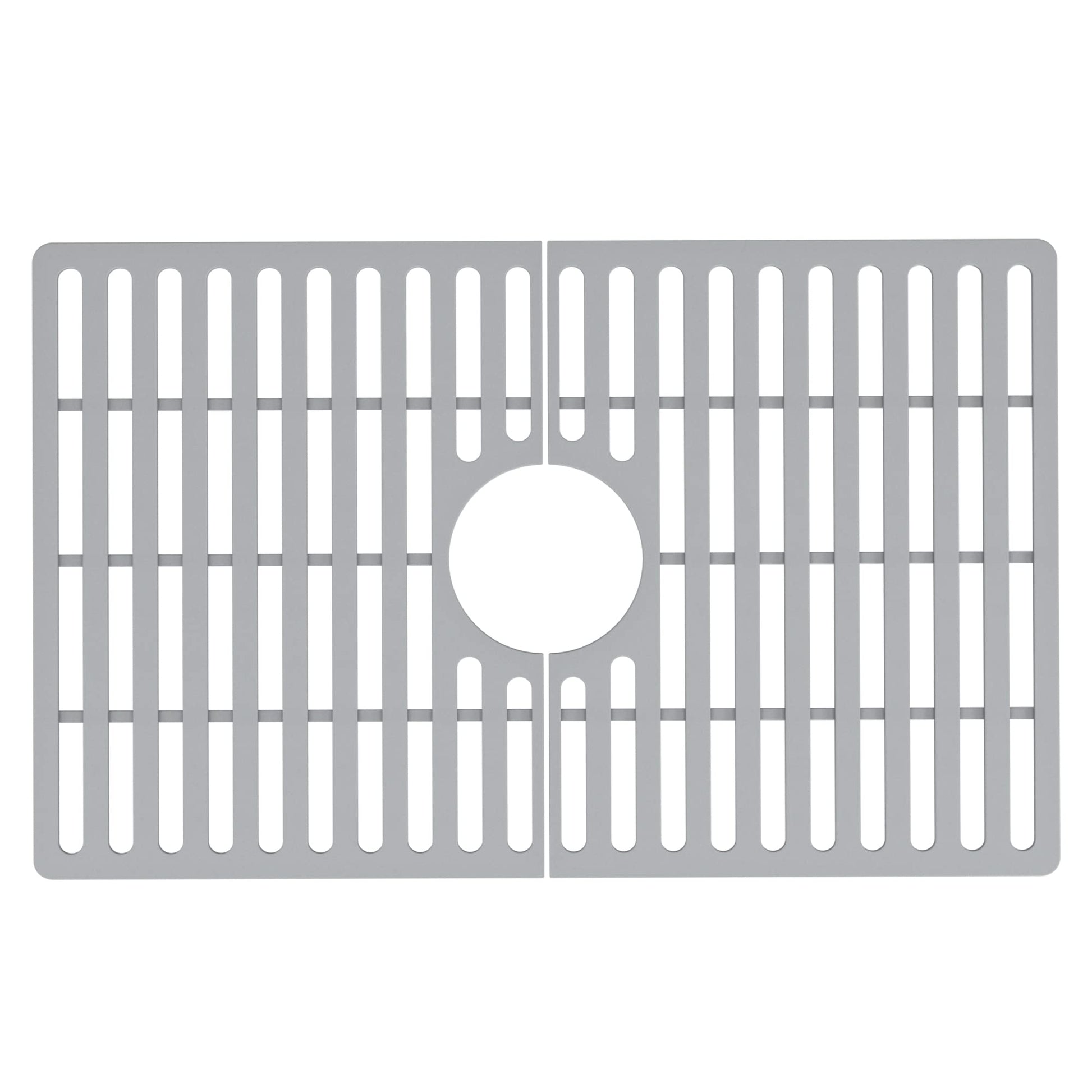 VIGO 24 in. x 15 in. Silicone Kitchen Sink Protective Bottom Grid for Single Bowl 27-in Sink in Gray - VGSG2718 VIGO