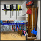 CASOMAN 4 pcs Screwdriver Organizer and Wrench Organizer, Hand Tool Holder, Plastic Rail Wrench Hanger with Clips CASOMAN