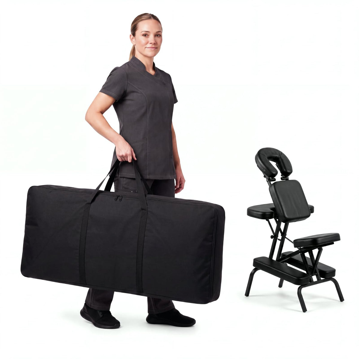 Hsei Portable Massage Chair Carrying Case Large Folding Chair Bag 43x20x7in Hsei