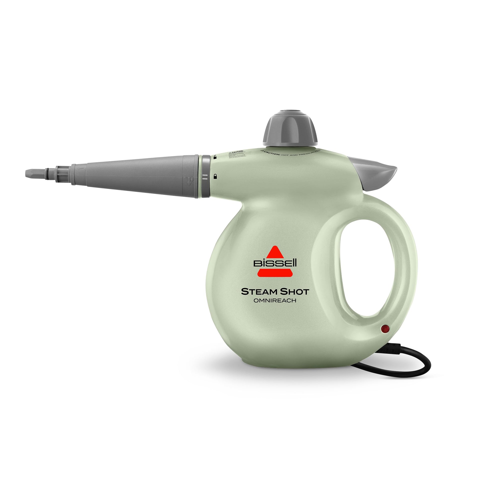 BISSELL® Steam Shot™ OmniReach handheld portable steam cleaner for tile, grout, windows, bathrooms, kitchens, fabric steaming tool BISSELL