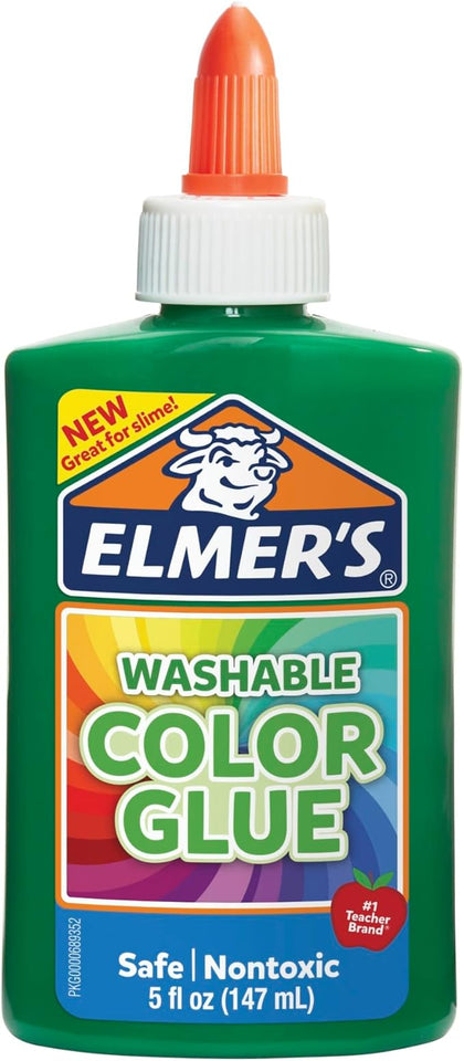 Elmer’s Washable Color Glue Green 5oz - 02600018224