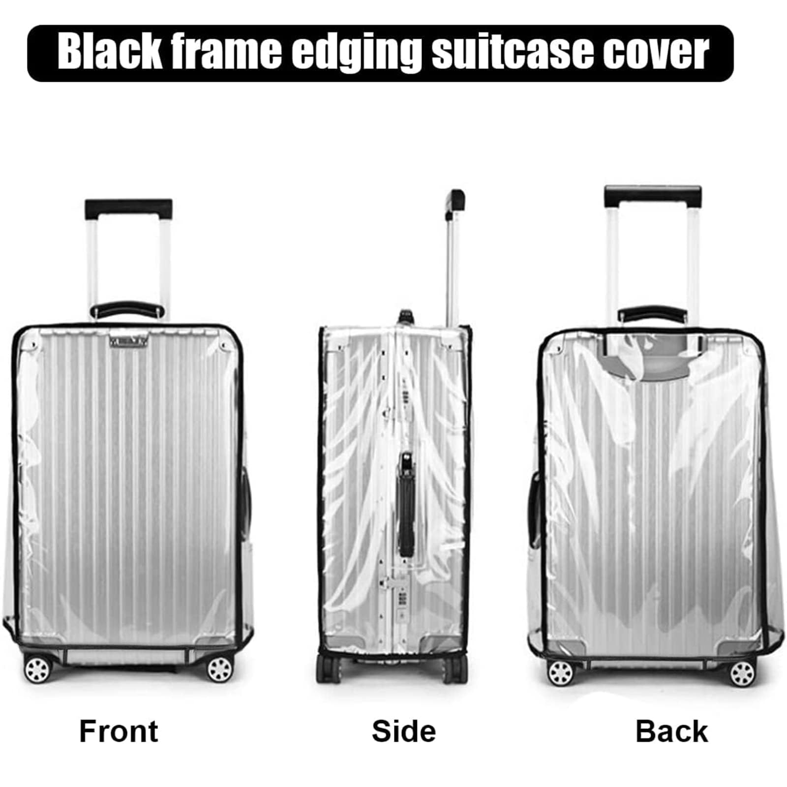 T Tersely Clear PVC Suitcase Cover Protectors 20/24/26/28/30 Inch Suitcase Covers for Luggage - Waterproof Dustproof and Anti-Scratch 20-30 Inch Luggage Cover (20inch) T Tersely