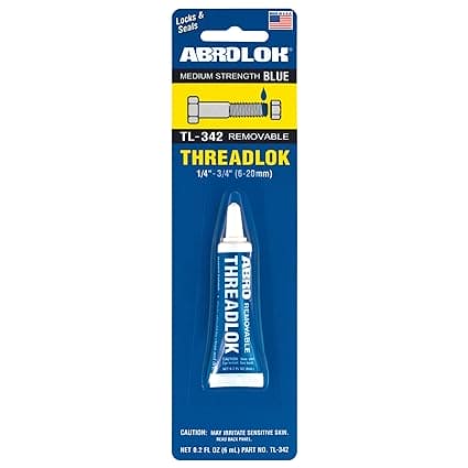 ABRO Threadlok Medium Strength Blue Removable, Versatile Thread Locker ...