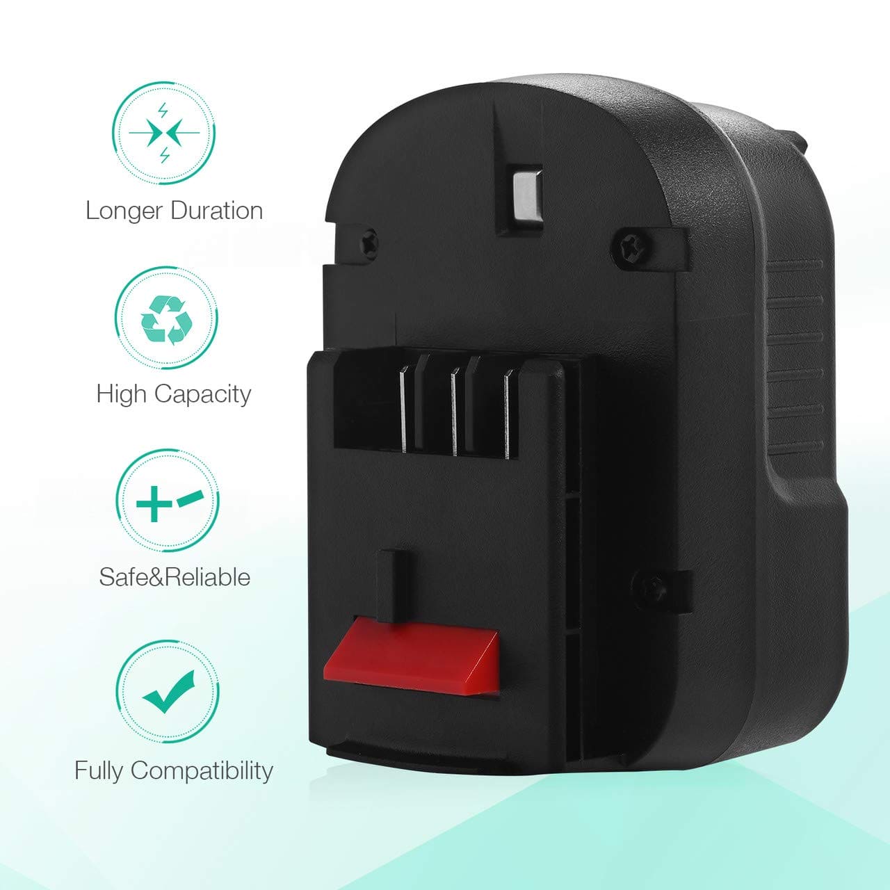 Powerextra Upgraded 12V 3700mAh NI-MH Replacement Battery Compatible with Black & Decker A1712 FS120B FSB12 HPB12 A12 A12-XJ A12EX FS120B FSB12 Powerextra