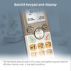 AT&T EL52313 3-Handset Cordless Phone with Answering System & Extra-large Backlit Keys, Light champagne, 3 Handsets