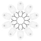 SEWACC 50pcs Curtain Track Rollers Curtain Rail Pulleys Runners Ceiling Curtain Track Hooks White Plastic Drapery Rail Gliders Curtain Rail Accessories SEWACC