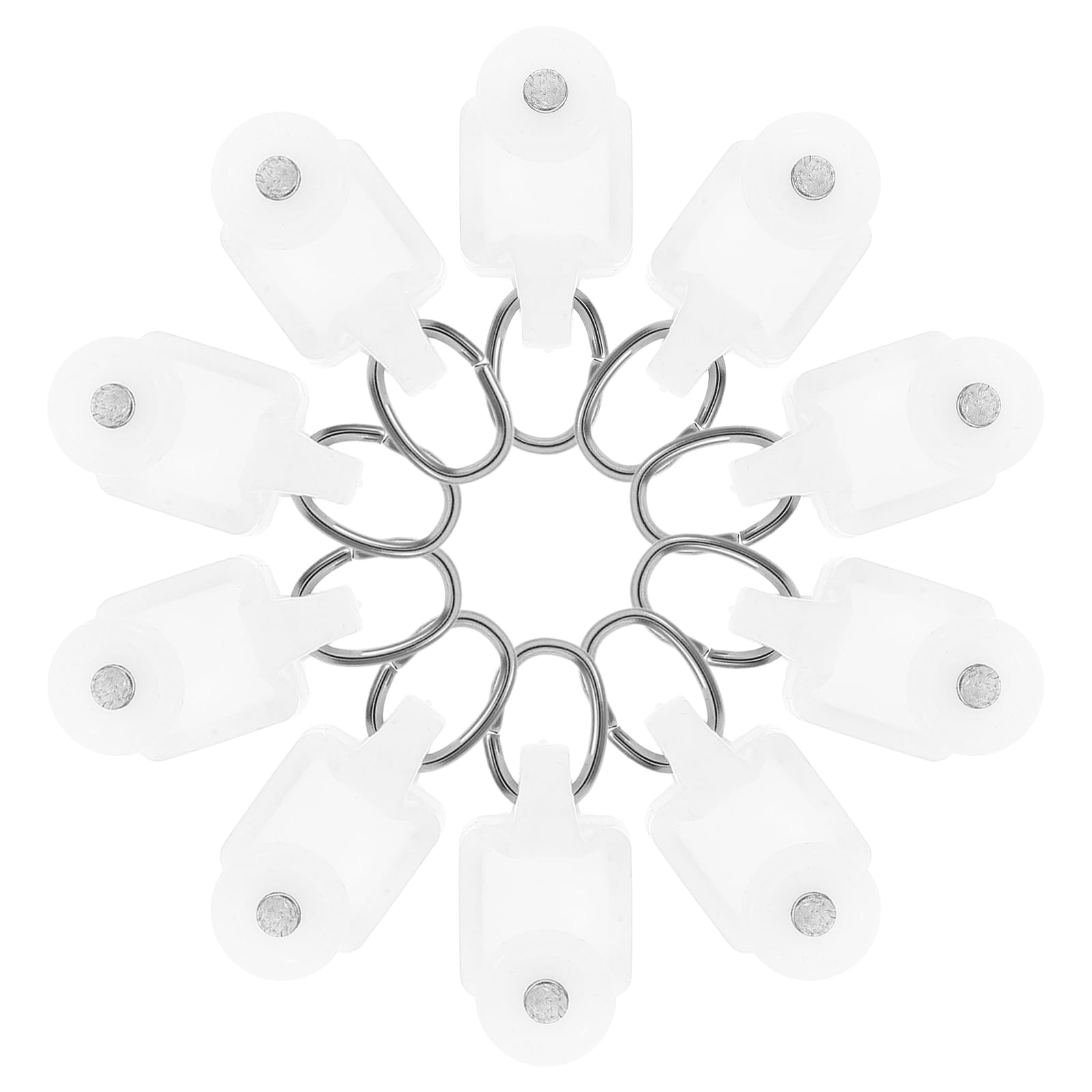 SEWACC 50pcs Curtain Track Rollers Curtain Rail Pulleys Runners Ceiling Curtain Track Hooks White Plastic Drapery Rail Gliders Curtain Rail Accessories SEWACC