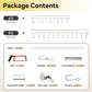 FELIDESIGN Curtain Track, Ceiling Curtain Track for Room Divider, Ceiling Mount Rail Set with Roller Hooks, White, 6ft - 9ft FELIDESIGN