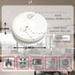 LSHOME 3 Pack Smoke Detector Fire Alarms 9V Battery Operated Photoelectric Sensor Easy to Install with Light Sound Warning, Test Button,9V Included Safety for Home Hotel(912-3) (GS528A) LSHOME