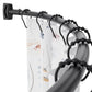 Chrsouly Curved Shower Curtain Rod, Heavy Duty, Adjustable 42-72 inch Chrsouly
