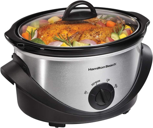 HAMILTON BEACH 33141 4QT SLOW COOKER BLACK - HTBQM33141 Pie's Variety Store