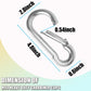 WENQUIT 24PCS M10 Spring Snap Hook, 4Inch Heavy Duty Carabiner Clips, 3/8" Galvanized Steel Quick Link Carabiner Hooks for Hammock, Camping, Hiking, Keychain, Water Bottle & Backpack WENQUIT