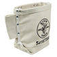 Klein Tools 5416TSR Tool Bag, Bolt Bag with Bull Pin Loops and Drain Holes, Sturdy No. 4 Canvas, Tunnel Loop Connect, 5 x 9 x 10-Inch KLEIN TOOLS