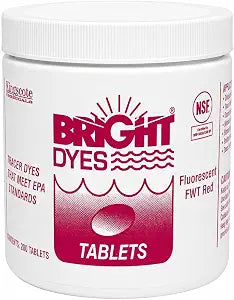 Fluorescent FWT Red Tracer Dye Tablets - 200 Count ebuystt