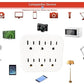 STRATA 6-OUTLET SURGE PROTECTOR - FL-JC23 MEGA