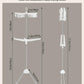 VewePata Foldable Clothes Drying Rack - 2 Tier Laundry Drying Rack, Portable Clothing Rack with Rotating Clothes Rail with 24 Clips and 3 Rotatable Arms, Suitable for Flats and Small Rooms VewePata