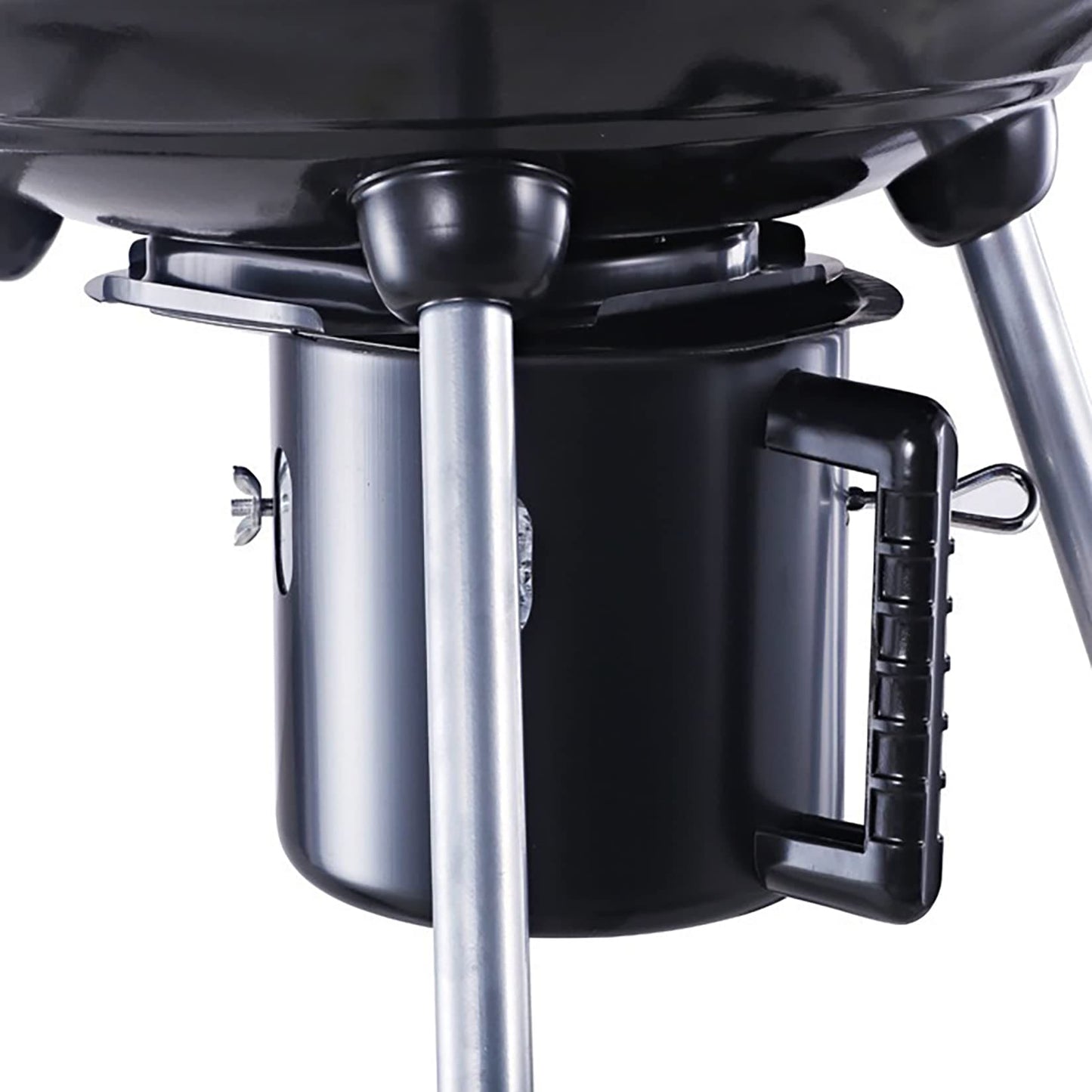 SENYANPAi 22 -inch Portable Kettle Charcoal Grill with Stainless Steel Stands and two Wheels，Smoked BBQ Grill，Outdoor Camping Barbecue Charcoal Grill for Garden ，Backyard Cooking ，Picnic Traveling SENYANPAI