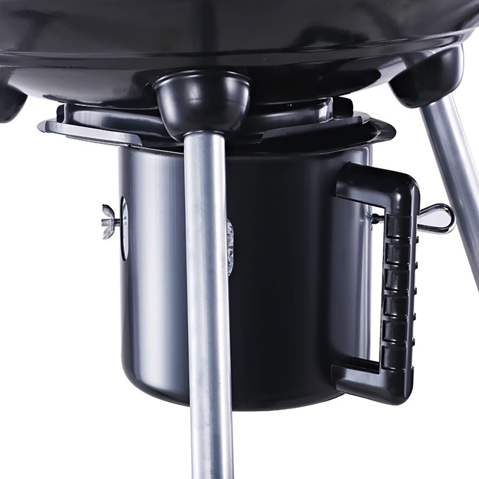 SENYANPAi 22 -inch Portable Kettle Charcoal Grill with Stainless Steel Stands and two Wheels，Smoked BBQ Grill，Outdoor Camping Barbecue Charcoal Grill for Garden ，Backyard Cooking ，Picnic Traveling SENYANPAI