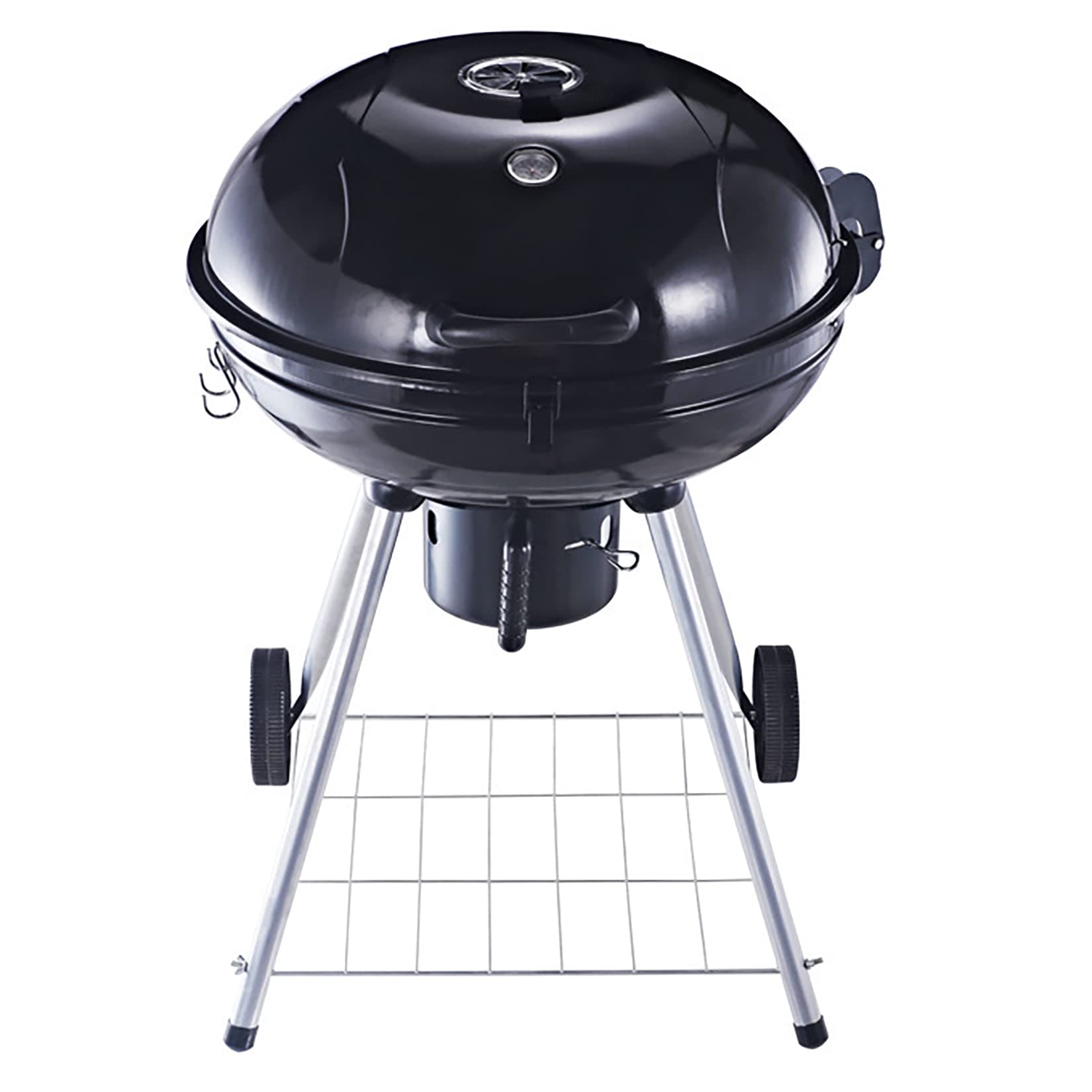 SENYANPAi 22 -inch Portable Kettle Charcoal Grill with Stainless Steel Stands and two Wheels，Smoked BBQ Grill，Outdoor Camping Barbecue Charcoal Grill for Garden ，Backyard Cooking ，Picnic Traveling SENYANPAI