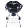 SENYANPAi 22 -inch Portable Kettle Charcoal Grill with Stainless Steel Stands and two Wheels，Smoked BBQ Grill，Outdoor Camping Barbecue Charcoal Grill for Garden ，Backyard Cooking ，Picnic Traveling