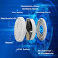 LSHOME 3 Pack Smoke Detector Fire Alarms 9V Battery Operated Photoelectric Sensor Easy to Install with Light Sound Warning, Test Button,9V Included Safety for Home Hotel(912-3) (GS528A) LSHOME