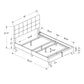 Monarch Specialties I 5801F Bed, Full Size, Bedroom, Upholstered, Frame Only, Transitional Monarch Specialties