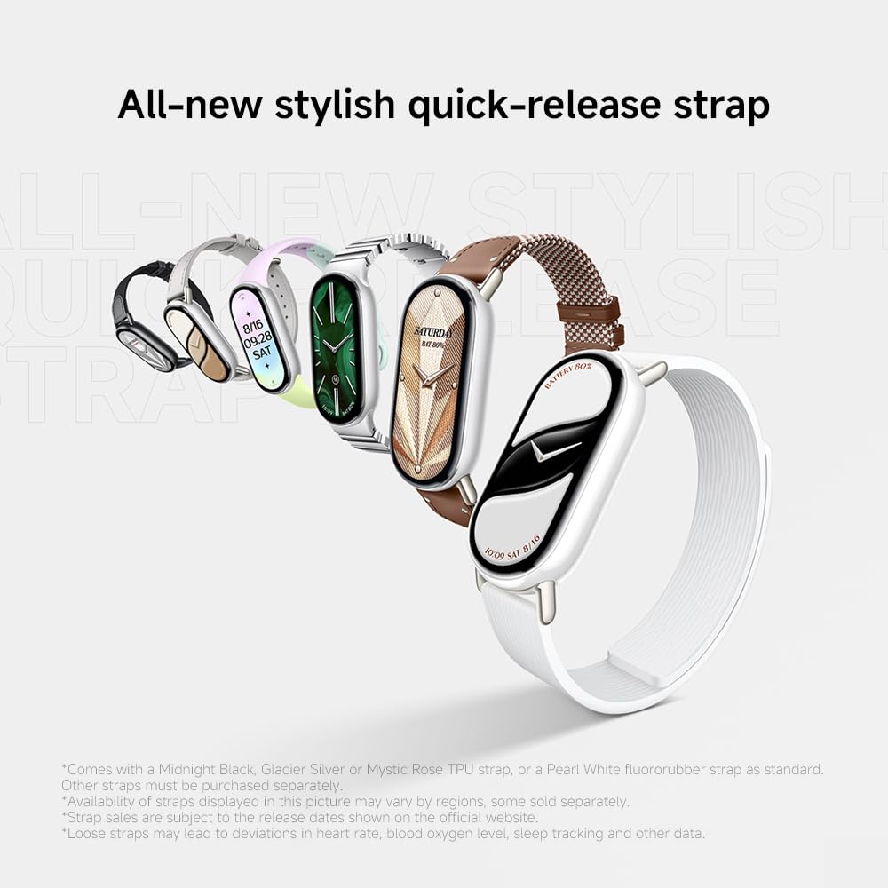 XIAOMI Mi Smart Band 10 (2025) Global Version - 1.72" AMOLED Display | 21 Days Battery Life | Touchscreen, Multi-Sport Tracker, Activity Tracker, Heart Rate Monitor | BT5.4 - (Midnight Black) XIAOMI