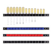 CASOMAN 4 pcs Screwdriver Organizer and Wrench Organizer, Hand Tool Holder, Plastic Rail Wrench Hanger with Clips