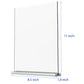 newnewshow 8.5x11 Acrylic Sign Holder 3 Pack Vertical Double-Sided Display (Optional 8.5x11 8.5x5.5 5x7 Horizontal and Vertical) newnewshow