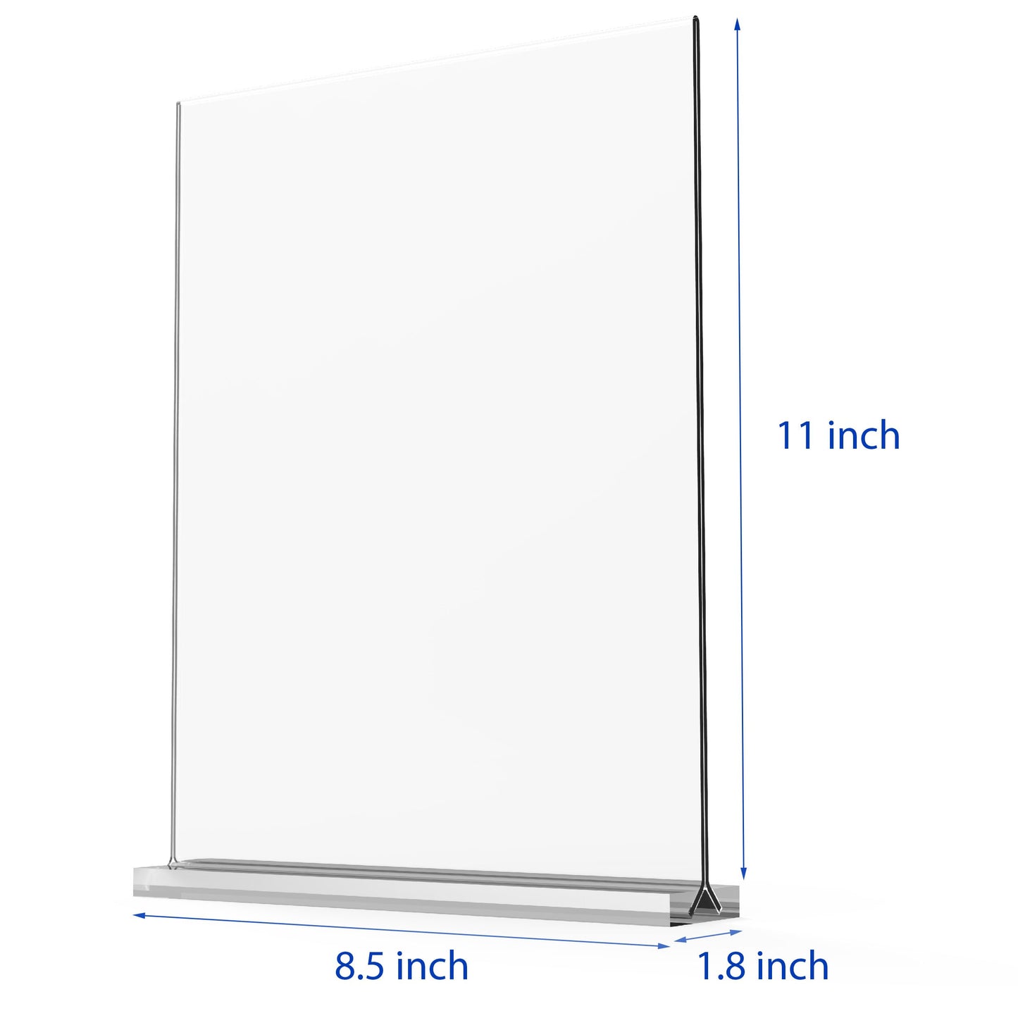 newnewshow 8.5x11 Acrylic Sign Holder 3 Pack Vertical Double-Sided Display (Optional 8.5x11 8.5x5.5 5x7 Horizontal and Vertical) newnewshow