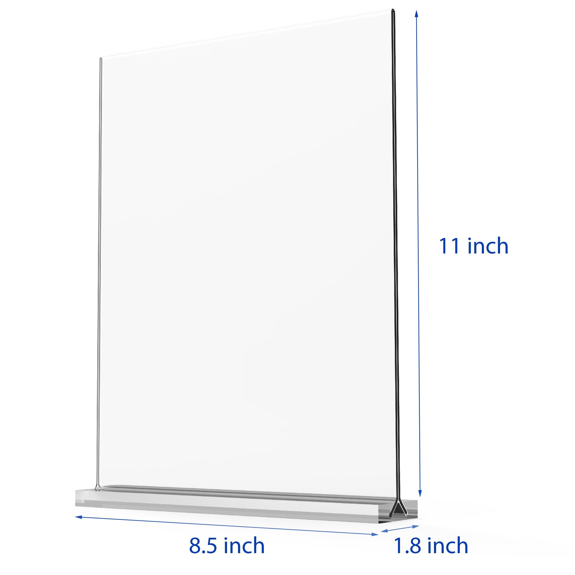 newnewshow 8.5x11 Acrylic Sign Holder 3 Pack Vertical Double-Sided Display (Optional 8.5x11 8.5x5.5 5x7 Horizontal and Vertical) newnewshow