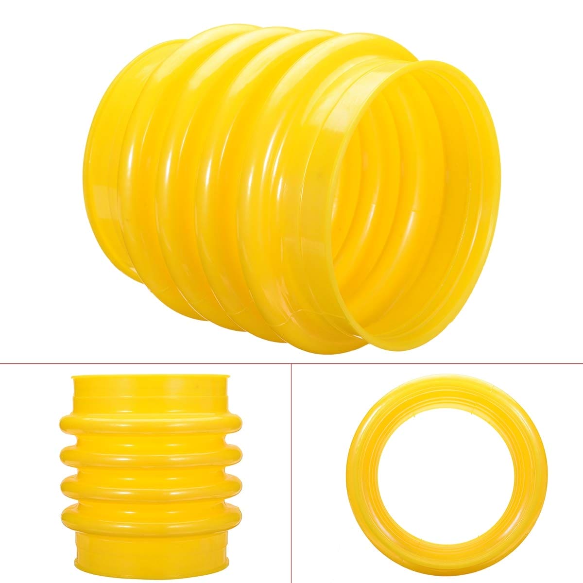 1Pcs Yellow Polyurethane Jumping Jack Bellows Boot 17.5cm For Wacker Rammer Compactor Tamper For Hand Power Tools Accessories Jwn