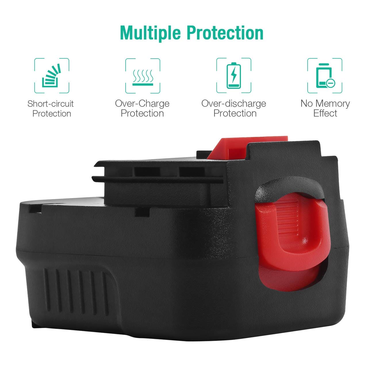 Powerextra Upgraded 12V 3700mAh NI-MH Replacement Battery Compatible with Black & Decker A1712 FS120B FSB12 HPB12 A12 A12-XJ A12EX FS120B FSB12 Powerextra