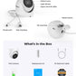 (Hikvision Compatible) H.VIEW 5MP Outdoor POE Camera Dome Turret IP Security Camera, 100ft IR Night Vision, 2.8mm Fixed lens, H.265+ IP PoE Outdoor Camera, RTSP,RTMP WDR,Support SD Card H.VIEW