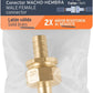 Truper 12704 / CFM-1/2B - 1/2" (13 mm) Brass Male/Female Hose Connectors ebuystt