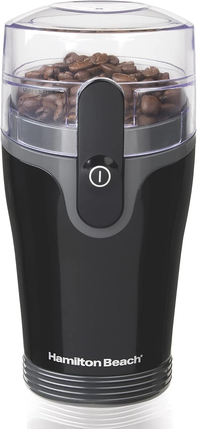 Hamilton Beach Fresh Grind Electric Coffee Grinder - Removable Chamber, Makes up to 12 Cups - Black - Makes it easy to enjoy the taste of freshly ground coffee every morning without a lot of messy cleanup - 80335R Argos Distributors