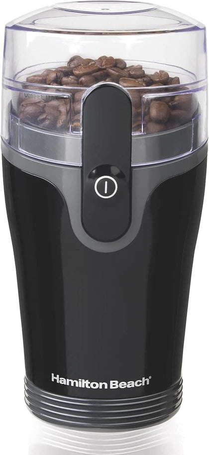 Hamilton Beach Fresh Grind Electric Coffee Grinder - Removable Chamber, Makes up to 12 Cups - Black - Makes it easy to enjoy the taste of freshly ground coffee every morning without a lot of messy cleanup - 80335R