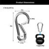 20Pcs 4” Safety Spring Snap Hook, M10 3/8