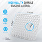2 Pack Sink Protectors for Kitchen Sink, 13.4"x11.4" Non-Slip Silicone Sink Mats Protect Your Stainless Steel Bottom of Kitchen Sink or Drying Rack, Eco-Friendly & Stain-Free Kitchen Sink Mat - White Sink Protex