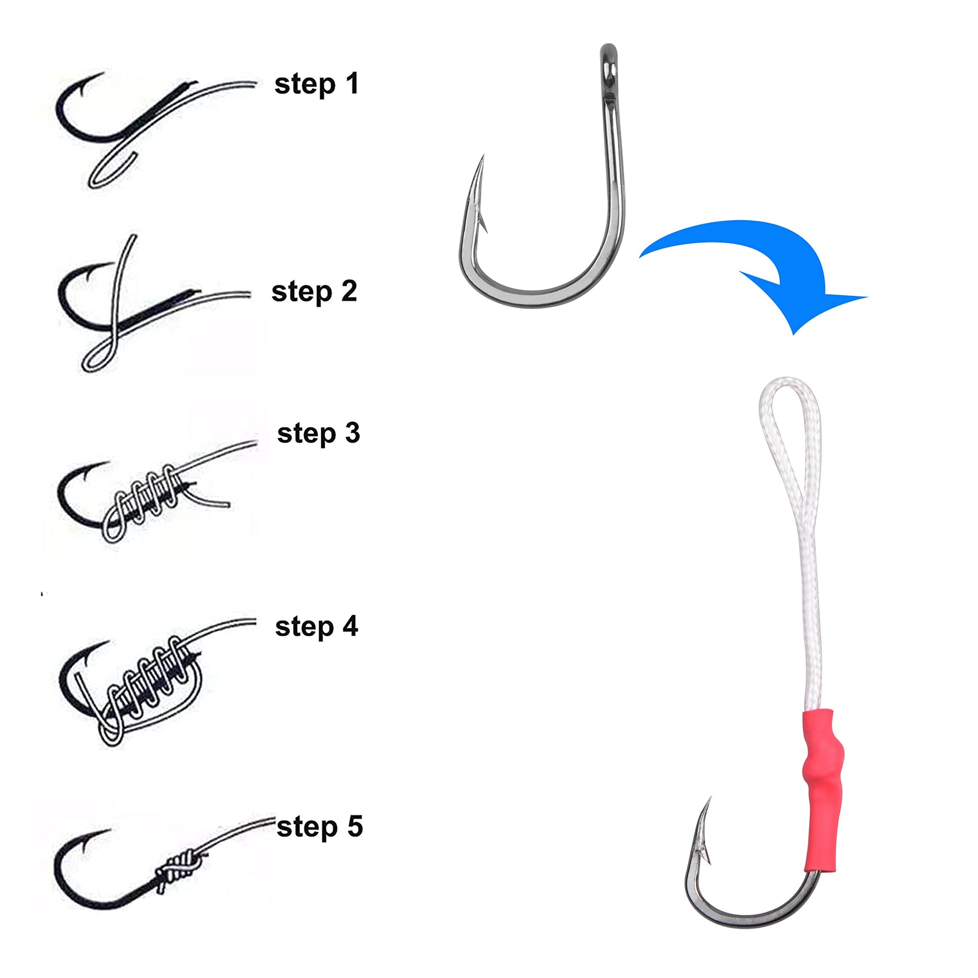 20pcs Live Bait Fishing Hooks, Stainless Steel Saltwater Bait Fish Hook Strong Sharp Circle Hook (Size 9/0) Shaddock Fishing