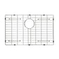Sanycasa Stainless Steel Kitchen Sink Grid – 24-3/4” x 15-5/8” Sink Protector for Single Bowl Sinks – Rear Drain with Corner Radius 3/8", Durable Sink Grate & Drying Rack for Glassware SANYCASA