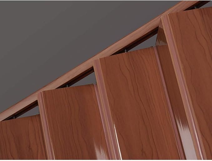 Mega Luxe PVC Accordion Folding Door, suitable for any room in your home or office, Unique Design Saves Space:- Fits opening of 36-inches wide by 80-inches high Mega