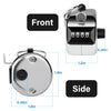 SDARMING Tally Counter, 4-Digit Clicker Counter, Metal Hand Tally Counters Clicker Pitch Counter for Counting, Knitting, Coaching, Golf, Lap, Fishing