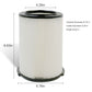 2 Pack VF4000 Filter for RIDGID Wet Dry Vac 5-20 Gallons and 2 Pack VF3502 Vacuumc Bags for Ridgid 12-16 Gallon Vac ebuys