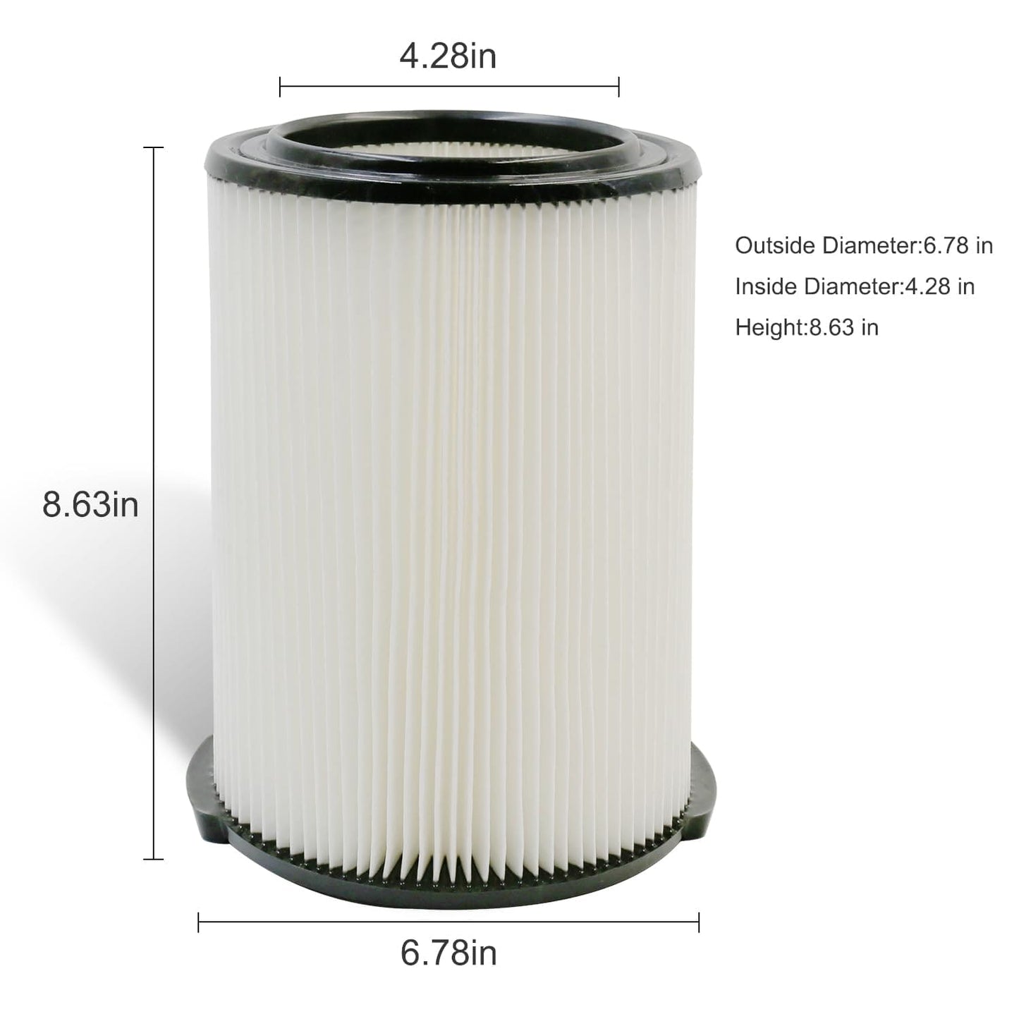 2 Pack VF4000 Filter for RIDGID Wet Dry Vac 5-20 Gallons and 2 Pack VF3502 Vacuumc Bags for Ridgid 12-16 Gallon Vac ebuys