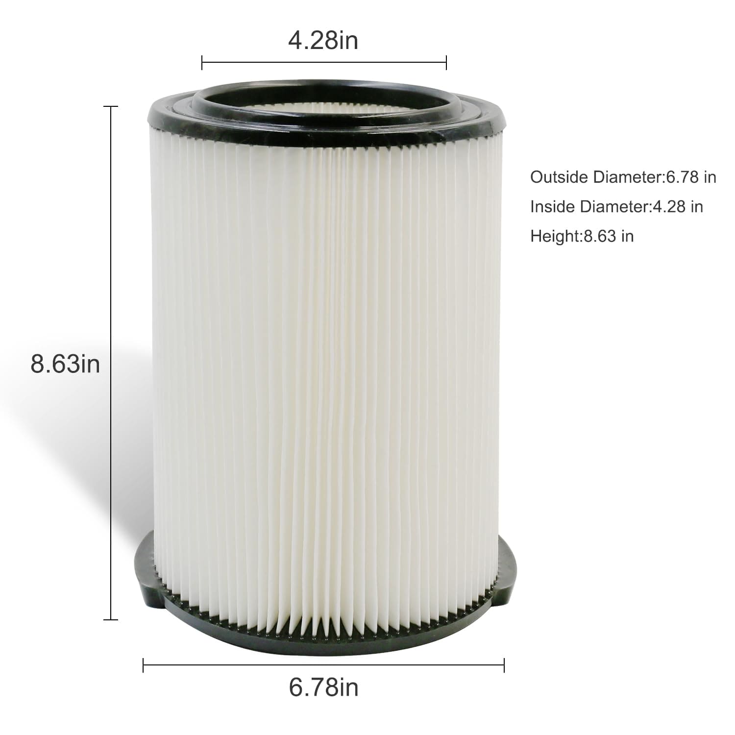 2 Pack VF4000 Filter for RIDGID Wet Dry Vac 5-20 Gallons and 2 Pack VF3502 Vacuumc Bags for Ridgid 12-16 Gallon Vac ebuys