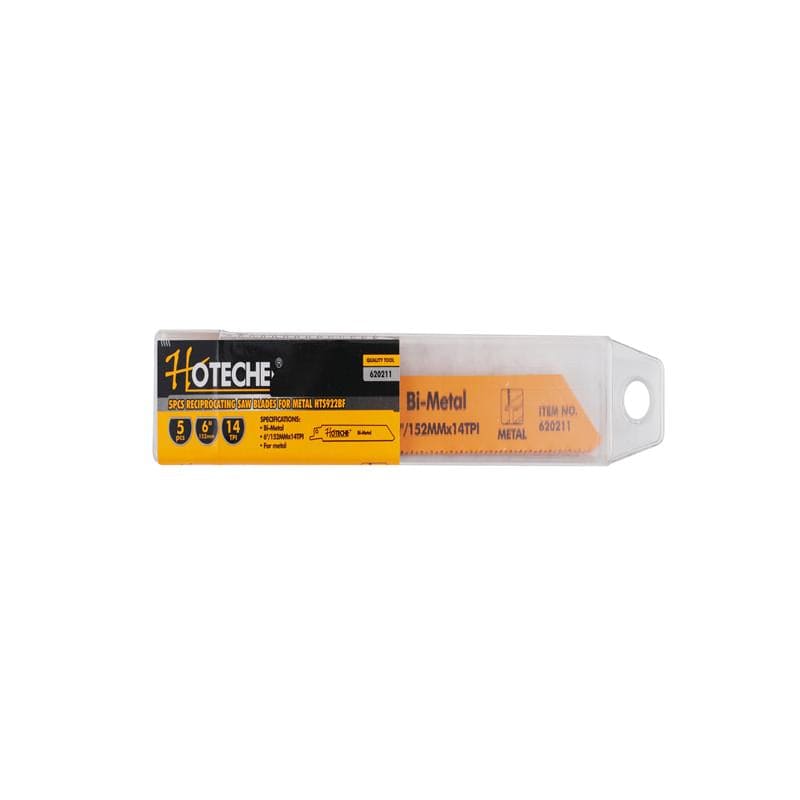 Hoteche Reciprocating Metal Saw Blades, 5pcs, 6 Inches - 622011 MEGA