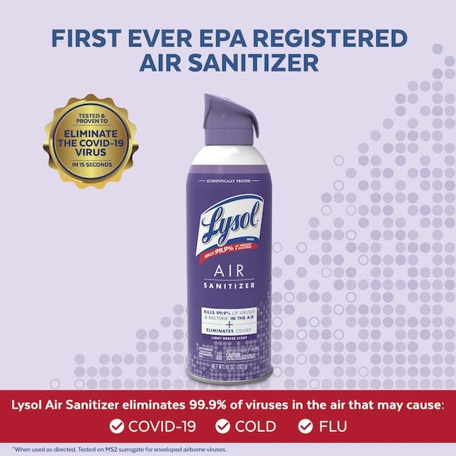 Lysol Air Sanitizer White Linen - LASWL Pie's Variety Store